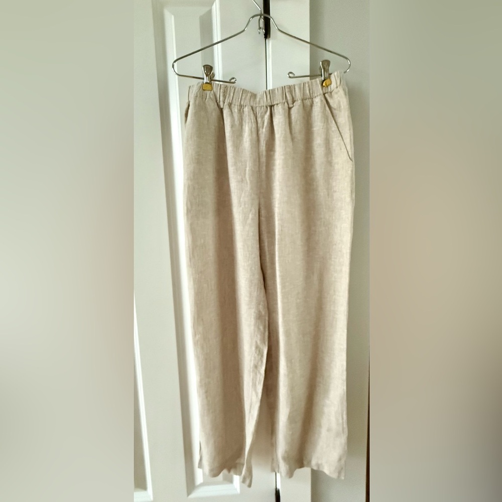 QUINCE NWOT 100% European Linen Flax Pants Size Medium